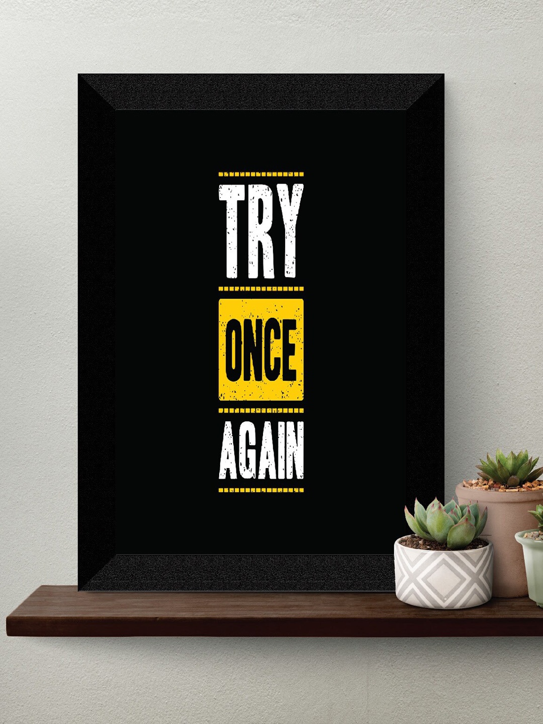 

SAF Black & White Motivational Painted Framed Wall Art