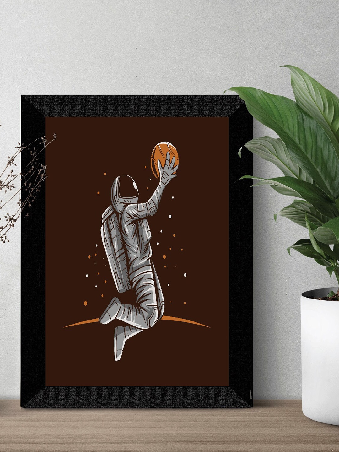

SAF Maroon & Grey Kids Framed Painting with Uv Textured Wall Art