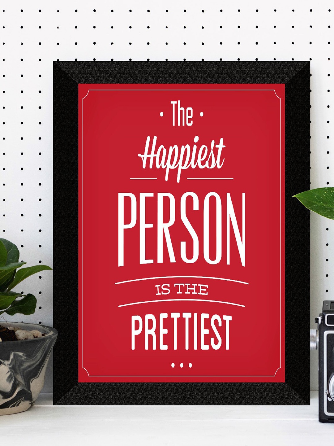 

SAF Red & White Motivational Printed Premium MDF Framed UV Textured Wall Art