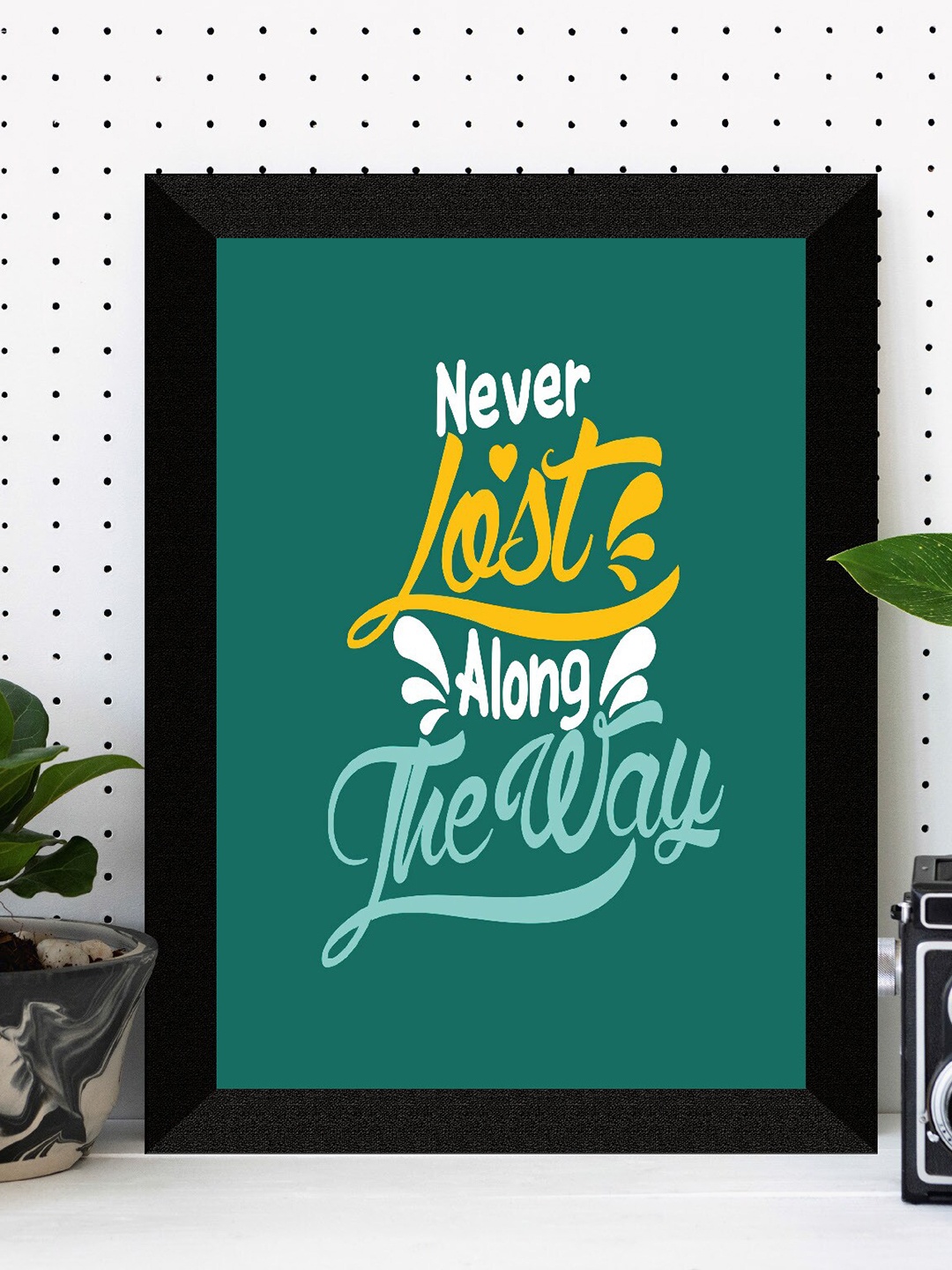 

SAF Green & Yellow Motivational Printed Premium MDF Framed UV Textured Wall Art