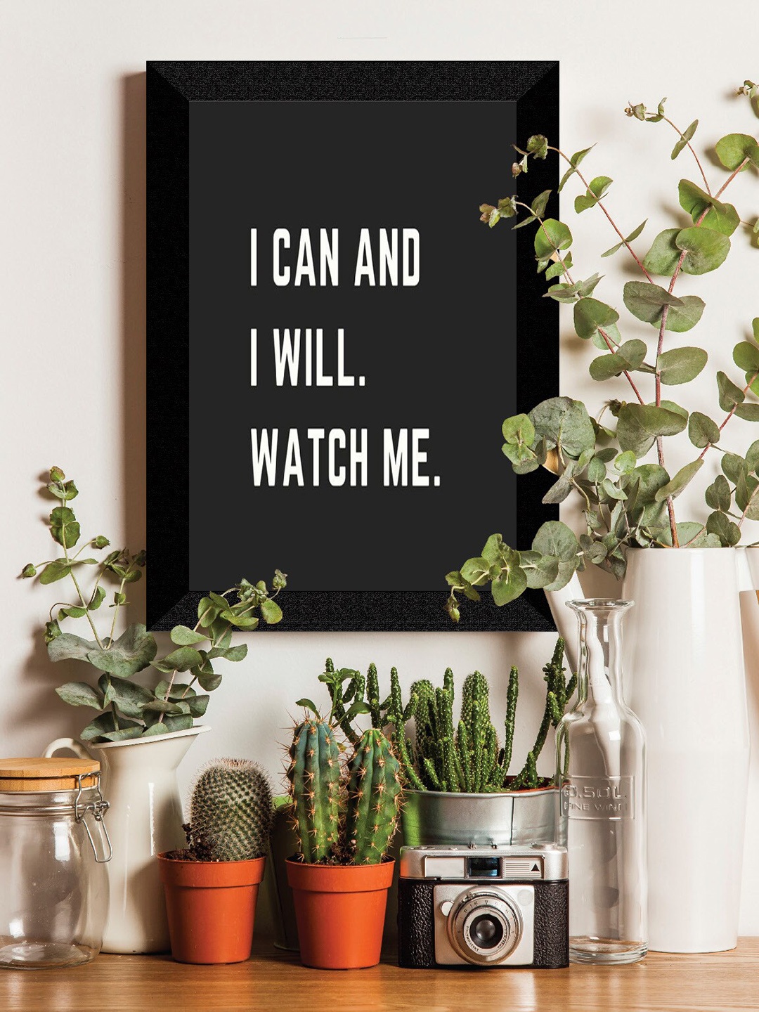 

SAF Black & White Motivational Quotes UV Textured Framed Wall Art