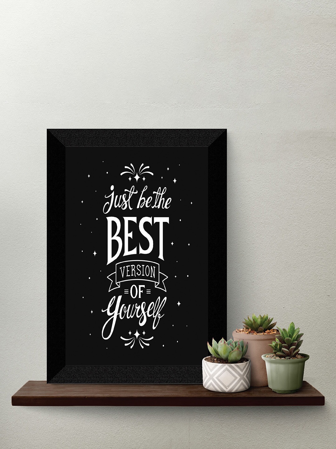 

SAF Black & White Motivational Quotes UV Textured Framed Wall Art