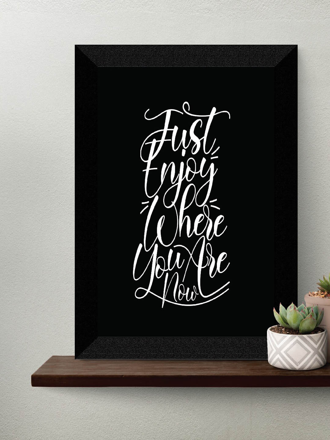 

SAF Black & Blue Motivational Quotes UV Textured Framed Wall Art