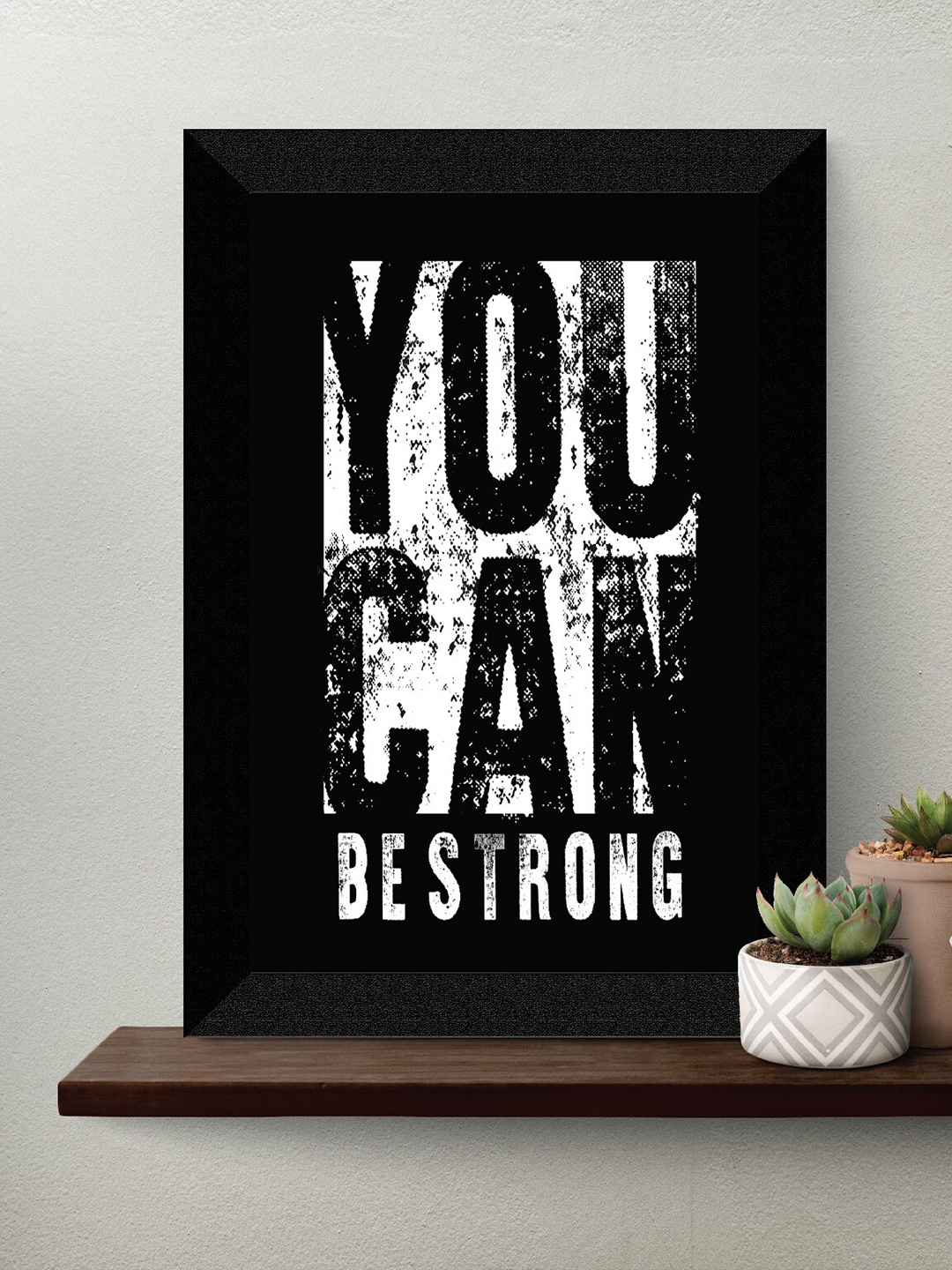 

SAF Black & White Motivational Quotes UV Textured Framed Wall Art