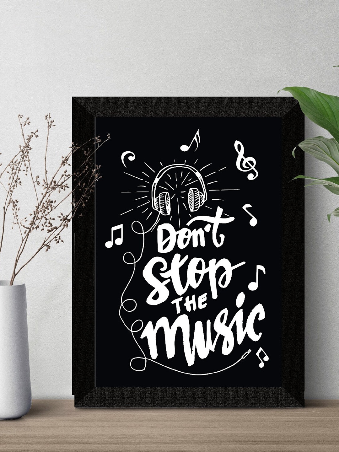 

SAF Black & White Motivational Quotes UV Textured Framed Wall Art