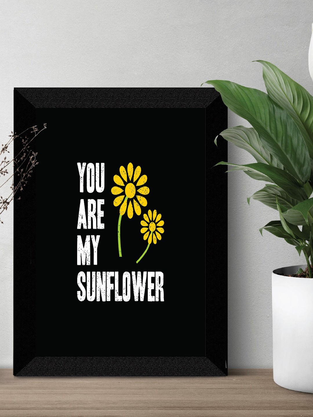 

SAF Black & White Motivational Quotes UV Textured Framed Wall Art
