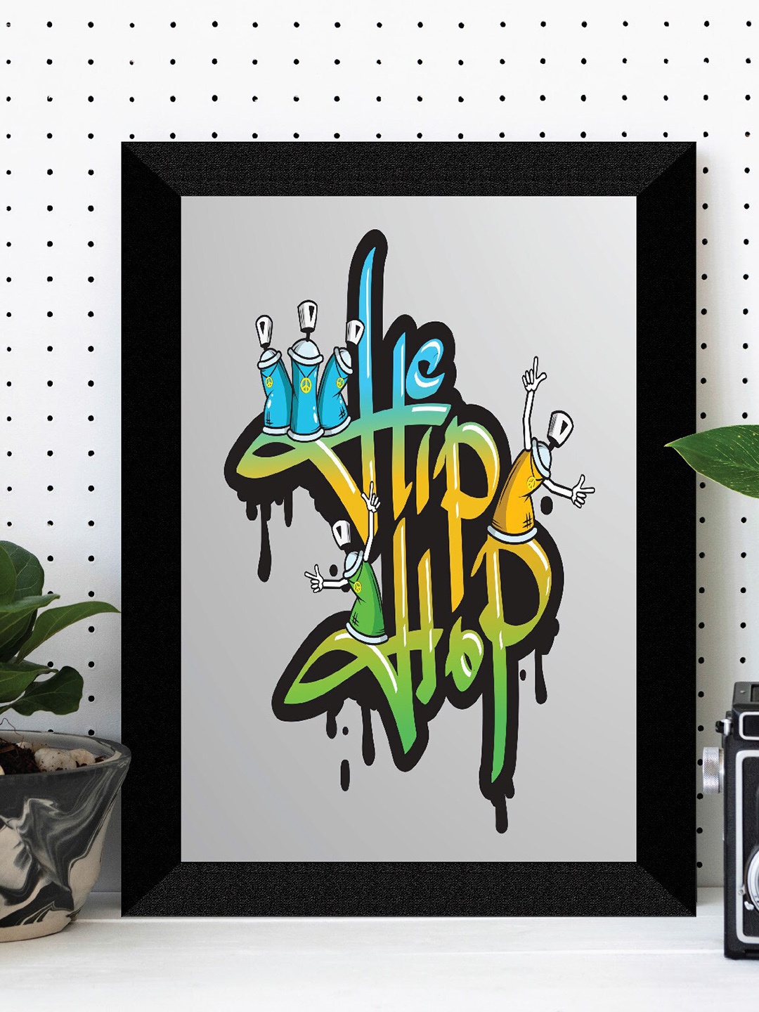 

SAF Black & Grey Motivational UV Textured Premium Framed Wall Art Painting