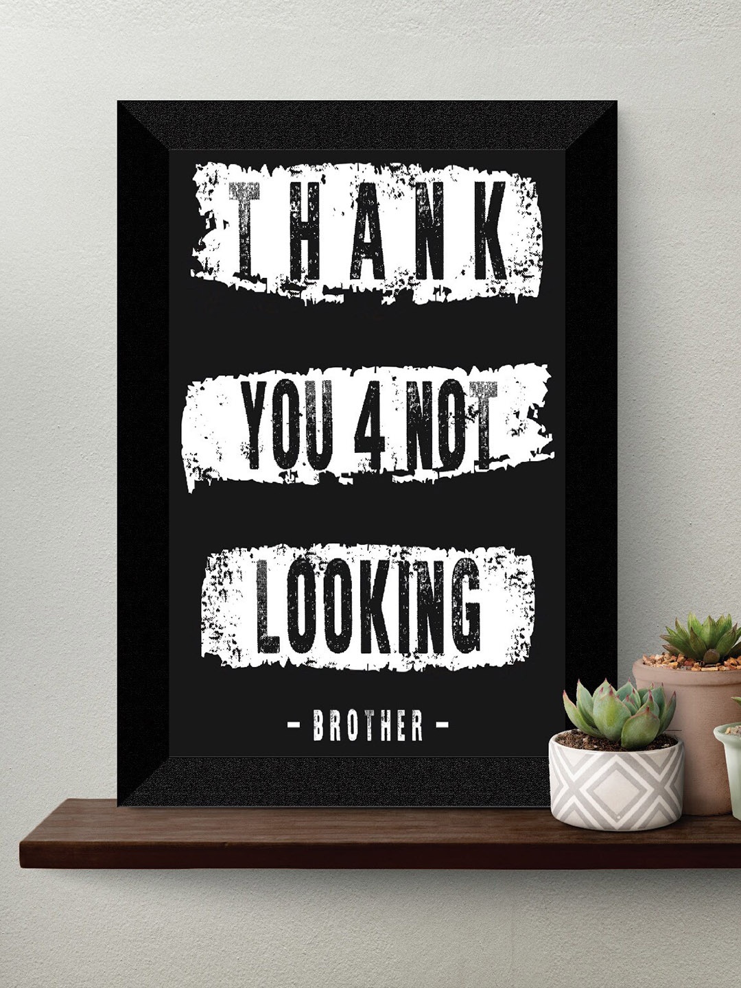 

SAF Black & White Motivational UV Textured Premium Framed Wall Art Painting