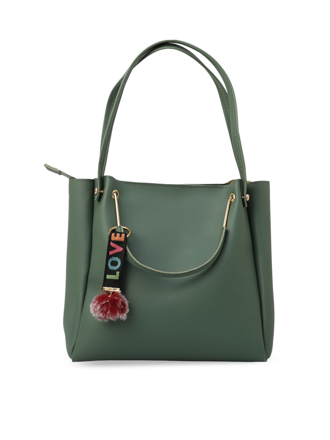 

gaura pakhi Structured Handheld Bag, Green