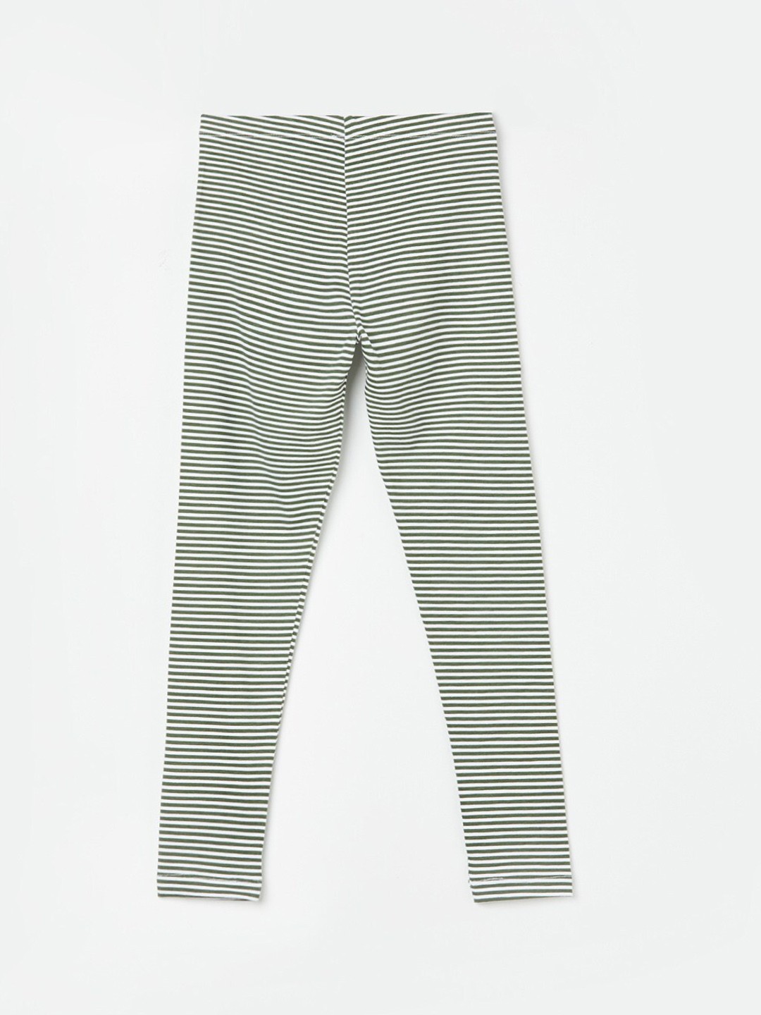 

Fame Forever by Lifestyle Girls Striped Ankle-length Leggings, Olive