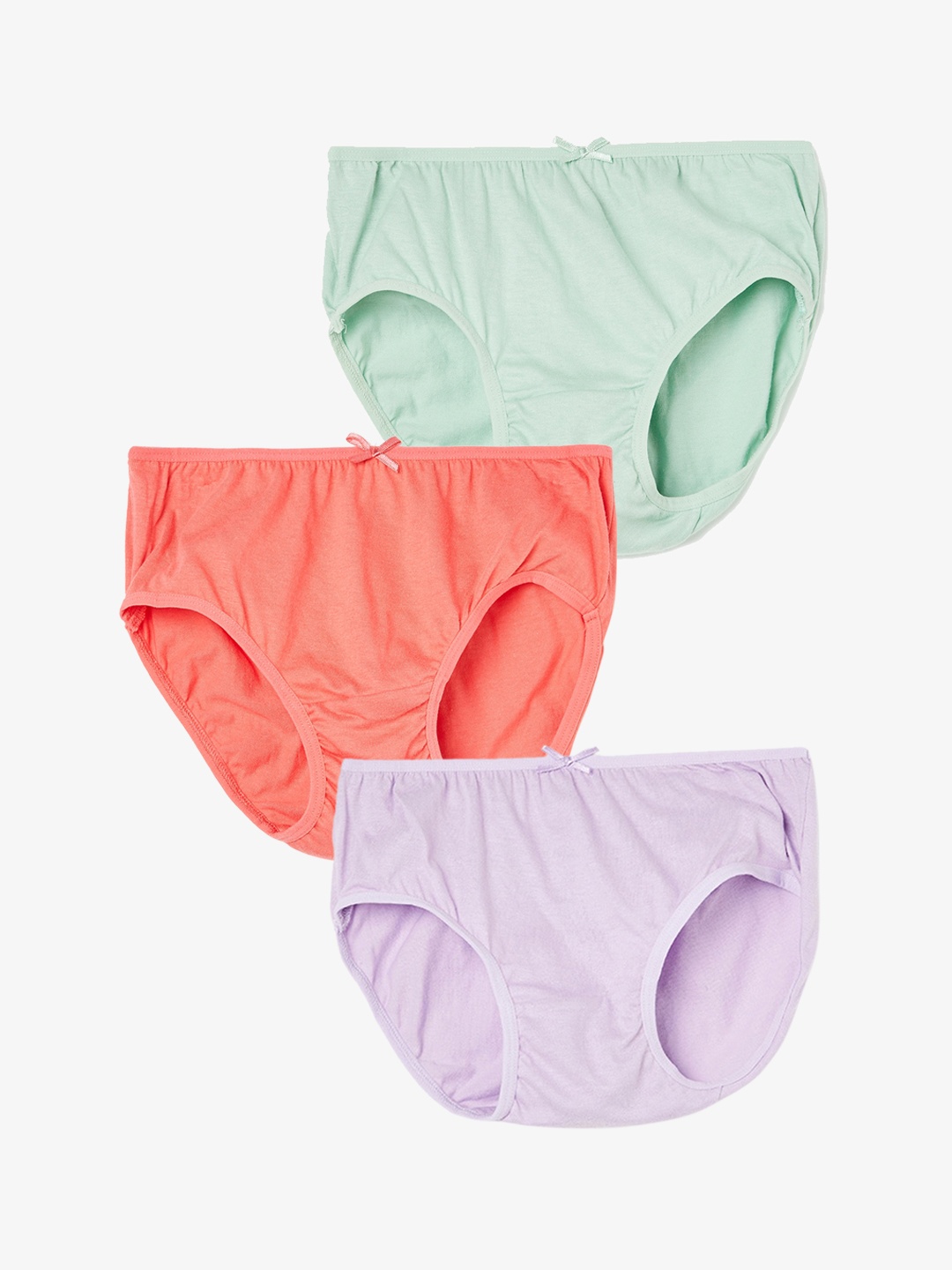

Fame Forever by Lifestyle Girls Pack Of 3 Printed Pure Cotton Basic Briefs, Orange