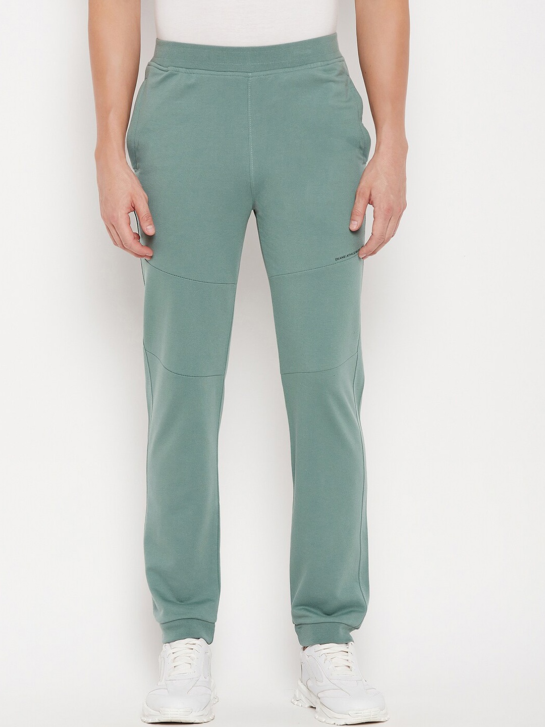 

Okane Men Mid-Rise Cotton Joggers, Green