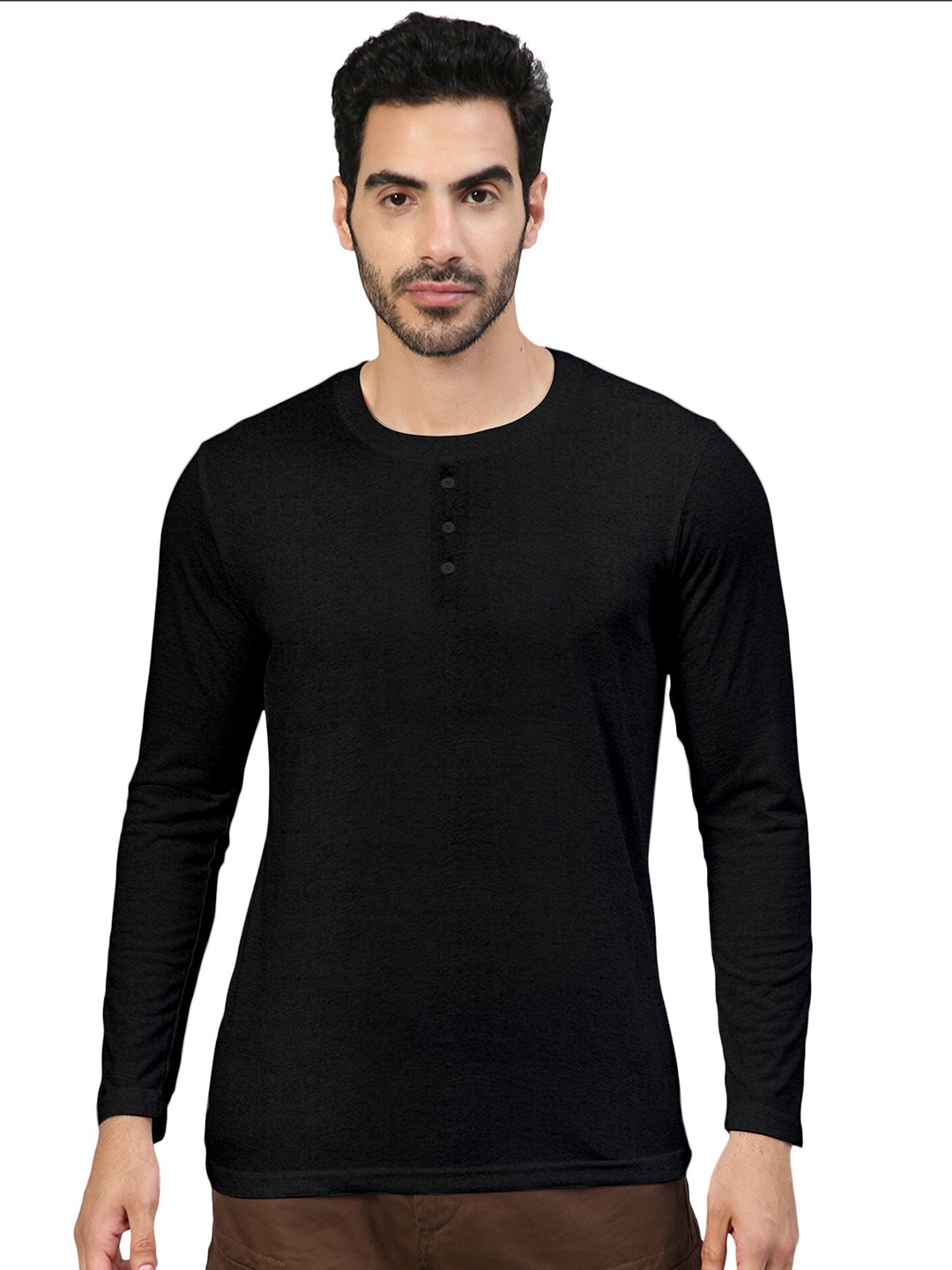 

FTX Round Neck Long Sleeves T-shirt, Black