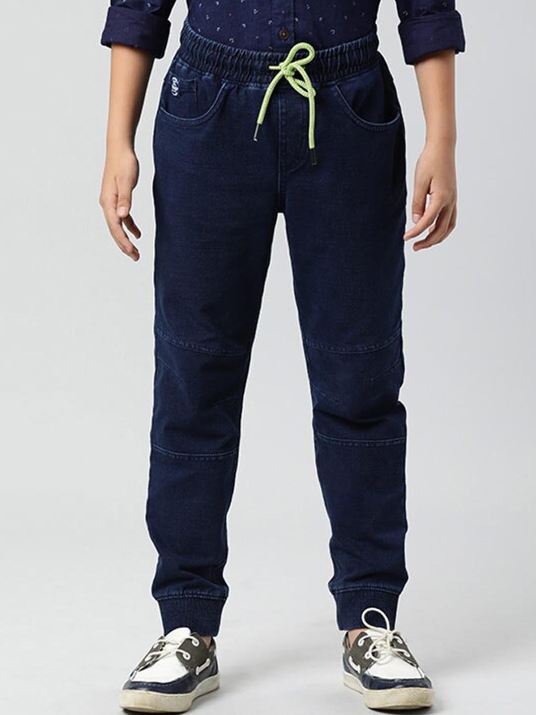 

Indian Terrain Boys Pure Cotton Regular Fit Jogger, Blue