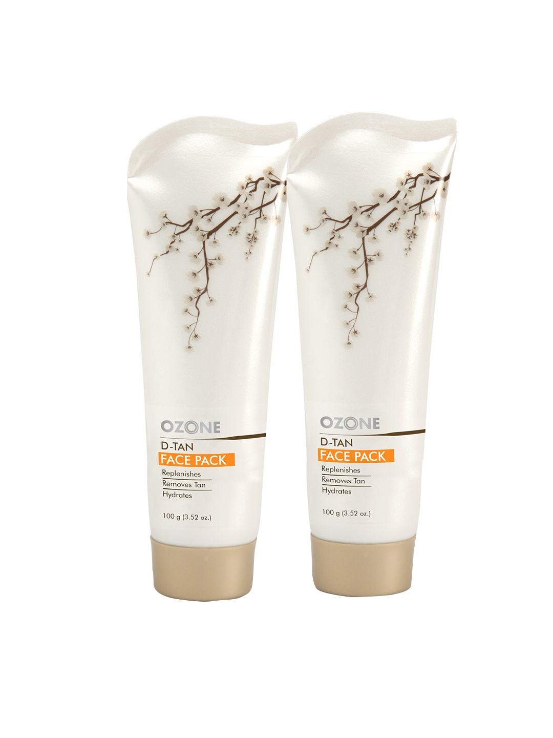 

Ozone Set of 2 D-Tan Face Pack - 100 g Each, White