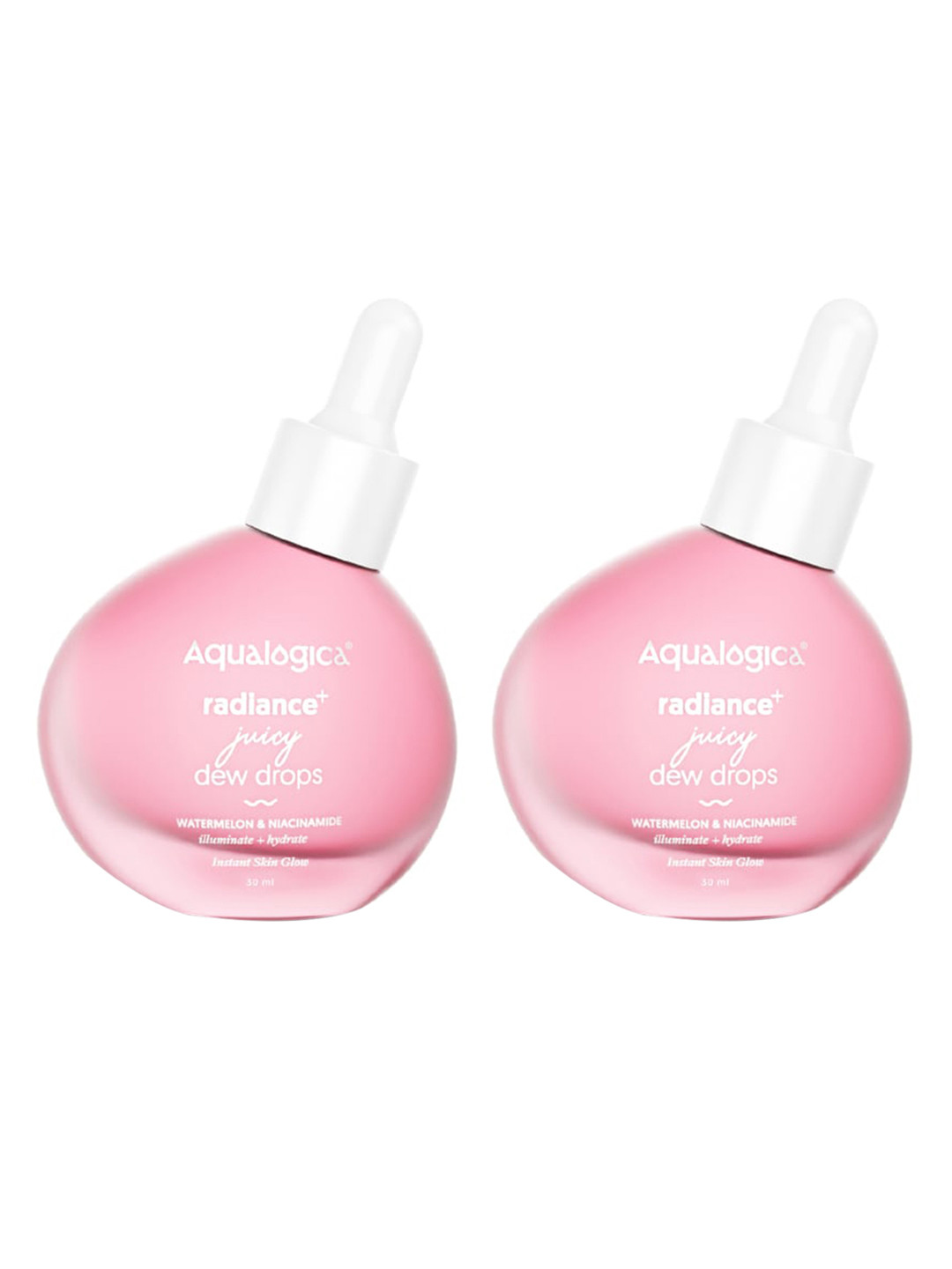 

Aqualogica Set of 2 Radiance+ Juicy Dew Drops - 30 ml Each, Pink