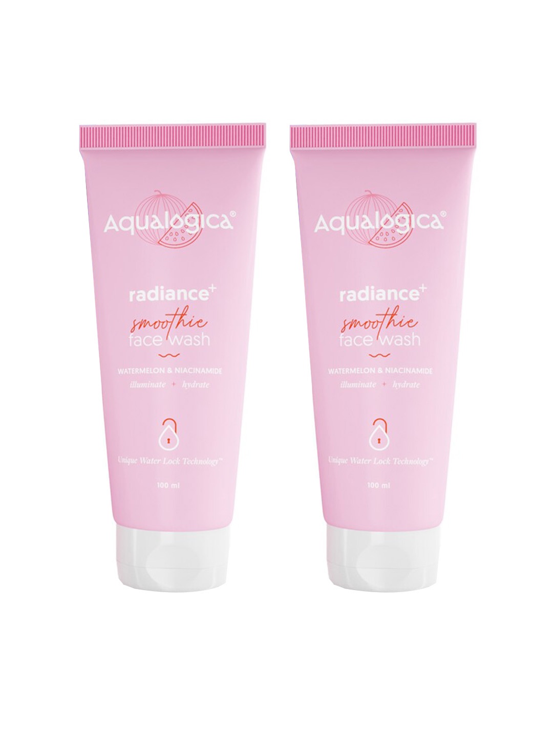 

Aqualogica Radiance+ Facewash Duo for Radiant & Glowing Skin with Watermelon Face Wash, Pink