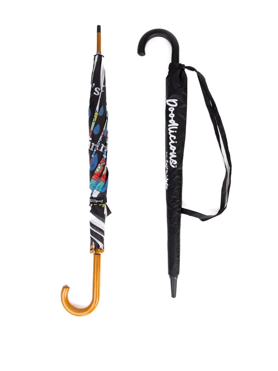 

Doodlicious Beverage Tall Umbrella Doodle, White