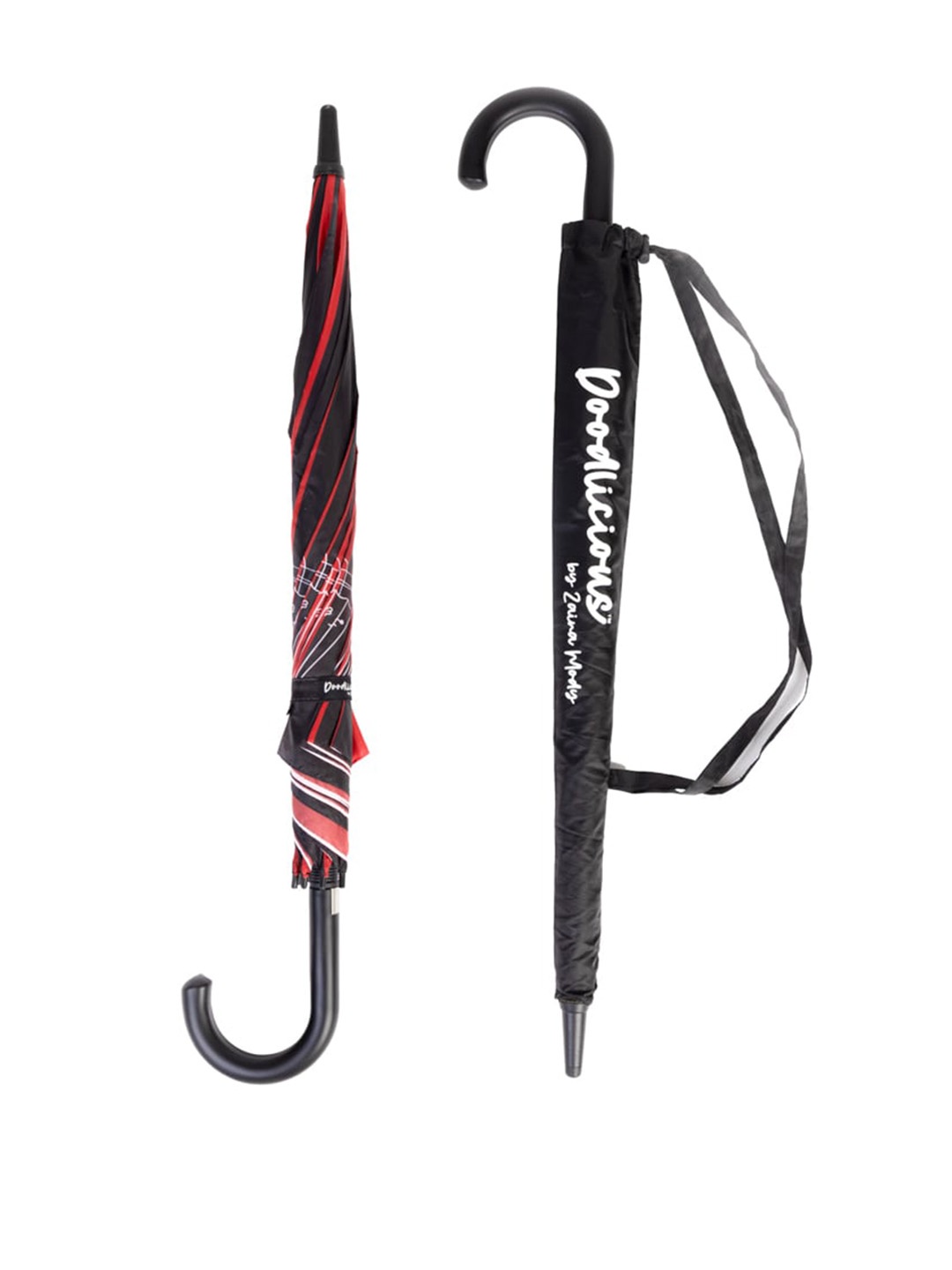 

Doodlicious Red Black Tall Umbrella Doodle