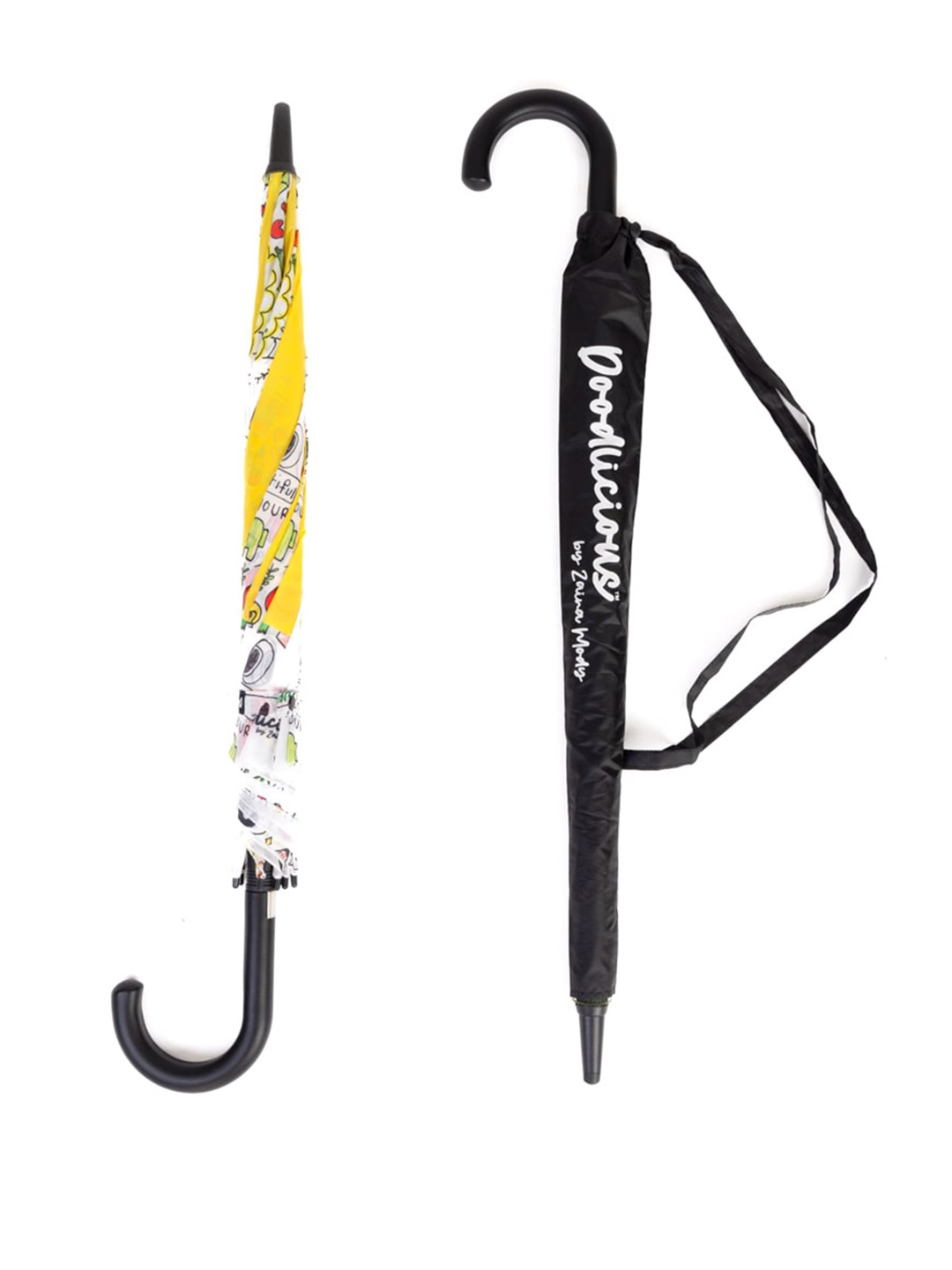 

Doodlicious Yellow Tall Umbrella Doodle, White