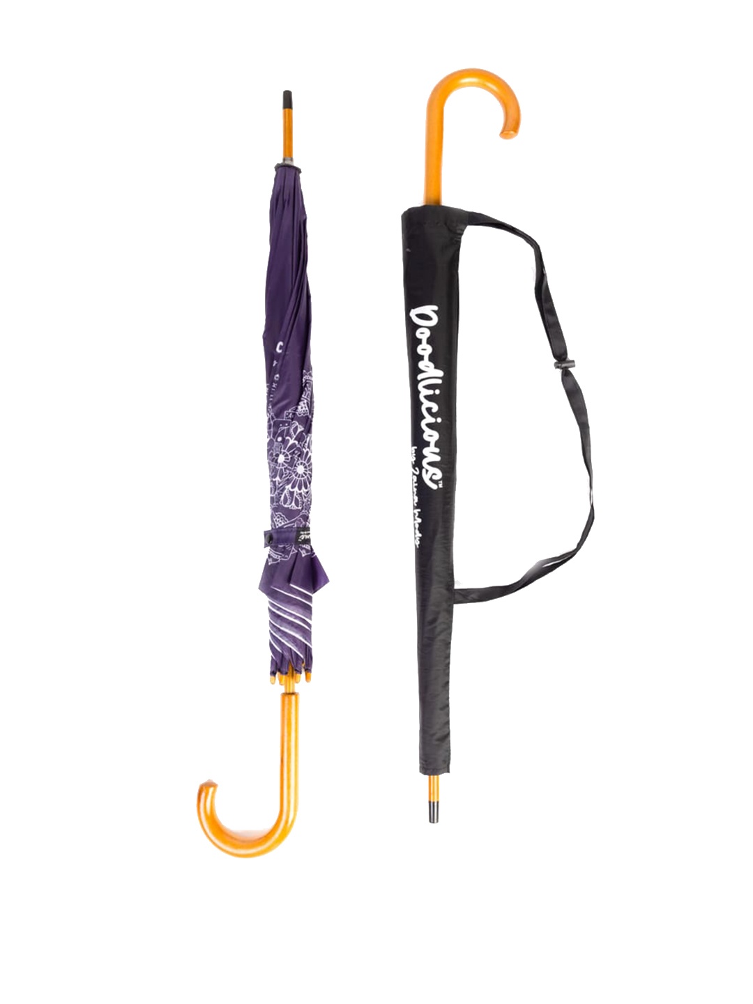 

Doodlicious Heart Mandala Tall Umbrella Doodle, Violet