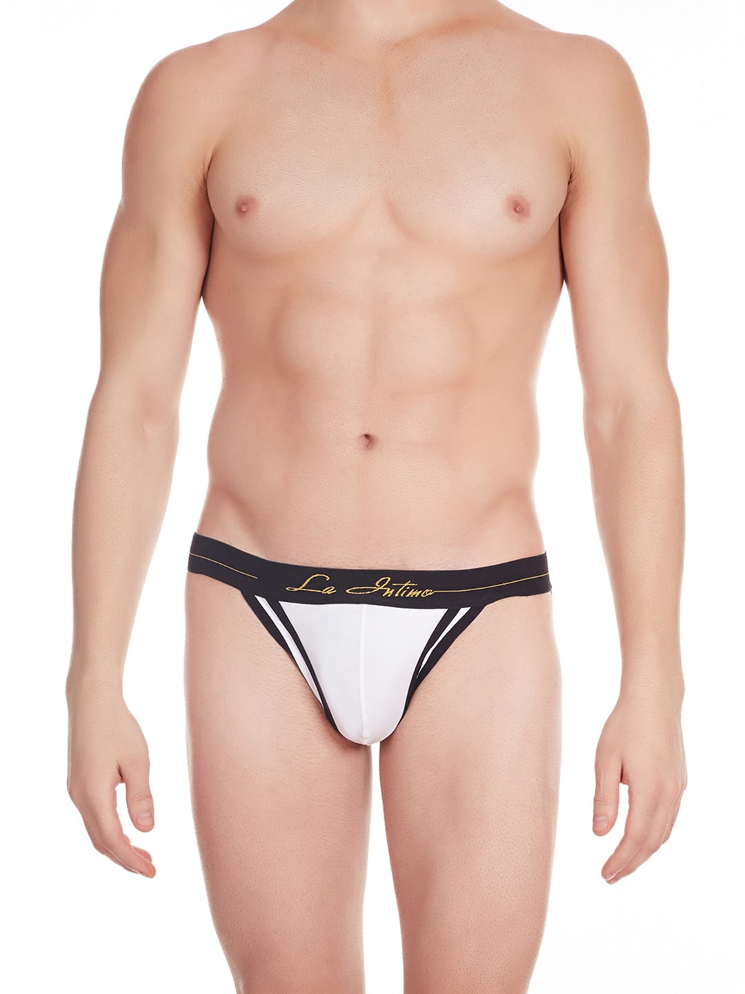 

La Intimo Men Anti Bacterial Thongs LIJO011, White