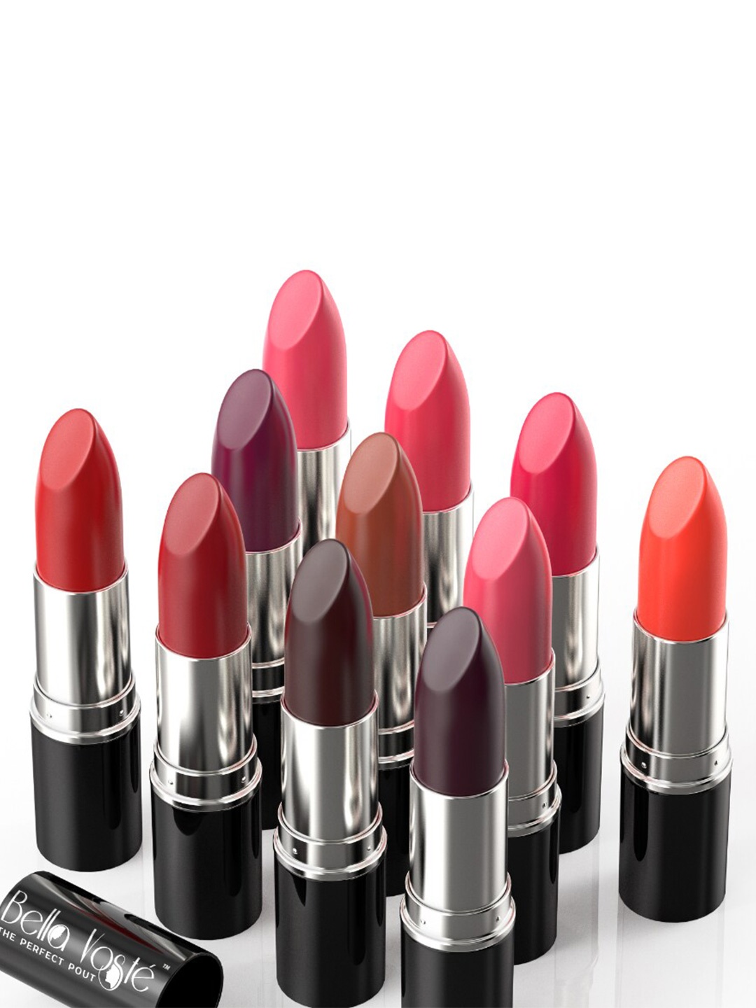 

Bella Voste Set Of 11 Professional Moisturizing & Long Lasting Matte Lipsticks, Multi