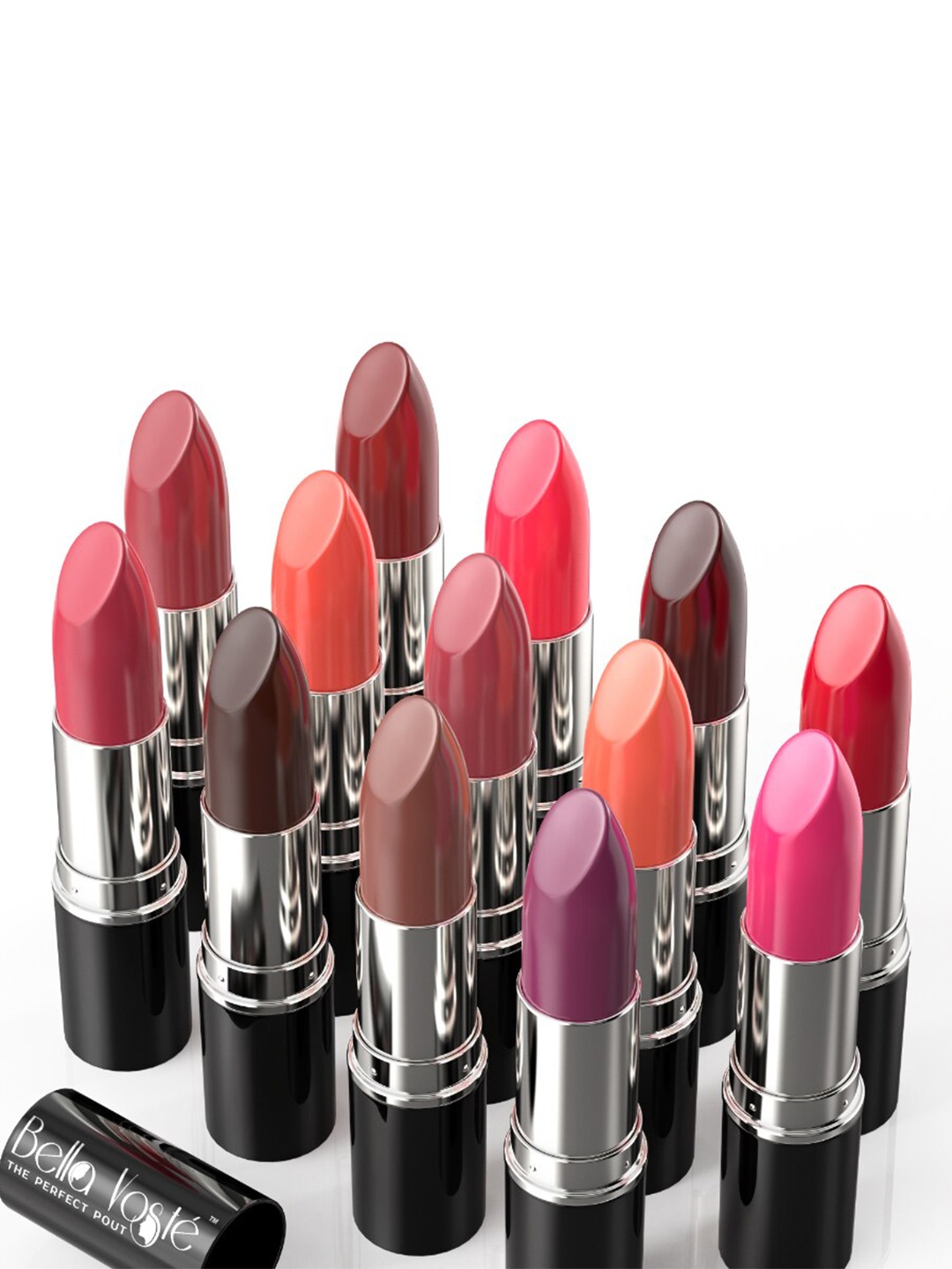 

Bella Voste Set Of 13 Professional Long Lasting Satin Lipsticks, Multi