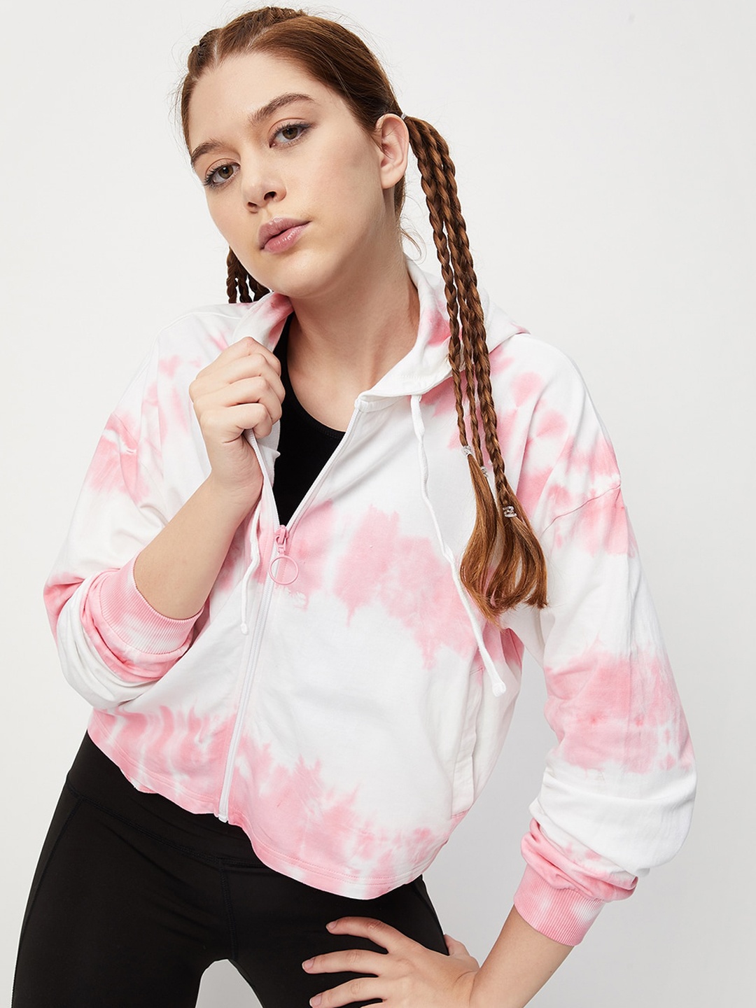

max Dyed Hooded Tailored Jacket, White