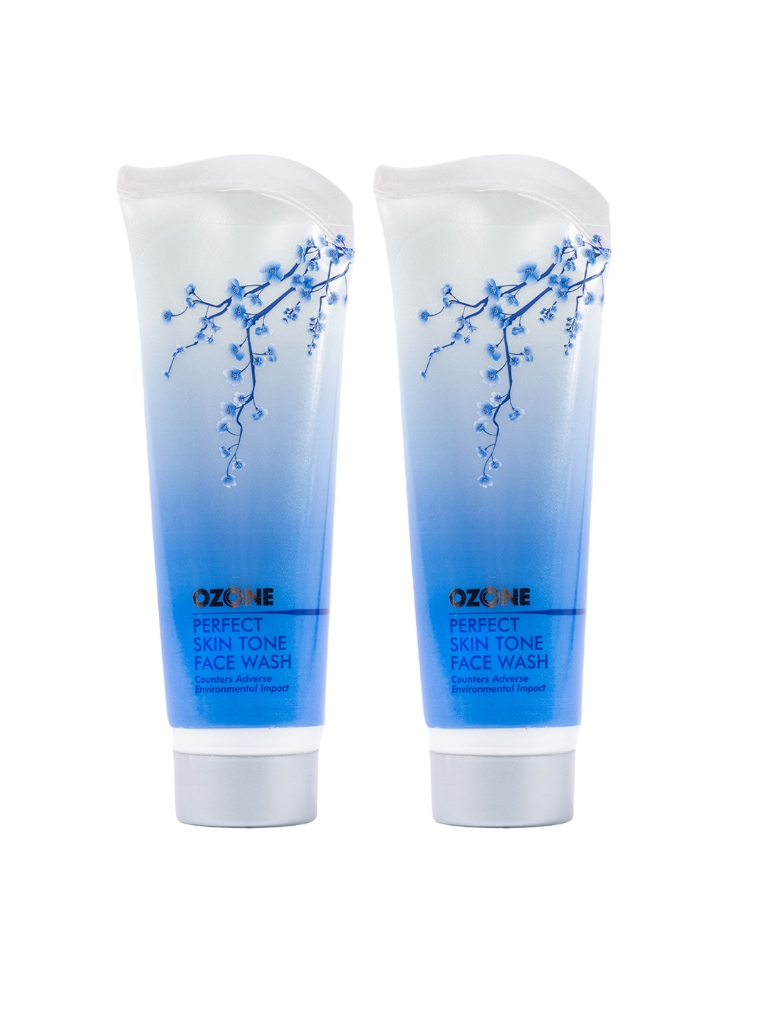 

Ozone Set Of 2 Perfect Skin Tone Face Wash with Cucumber & Lemon for Dark Spots-100ml each, Blue