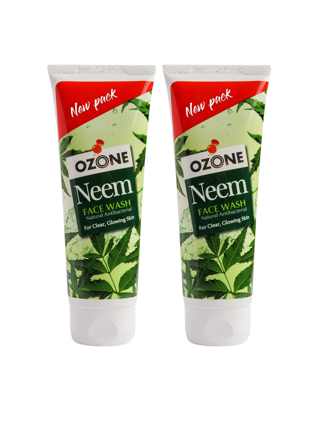 

Ozone Set Of 2 Neem Face Wash with Aloe Vera & Lemon for Acne & Breakouts - 100ml each, Green