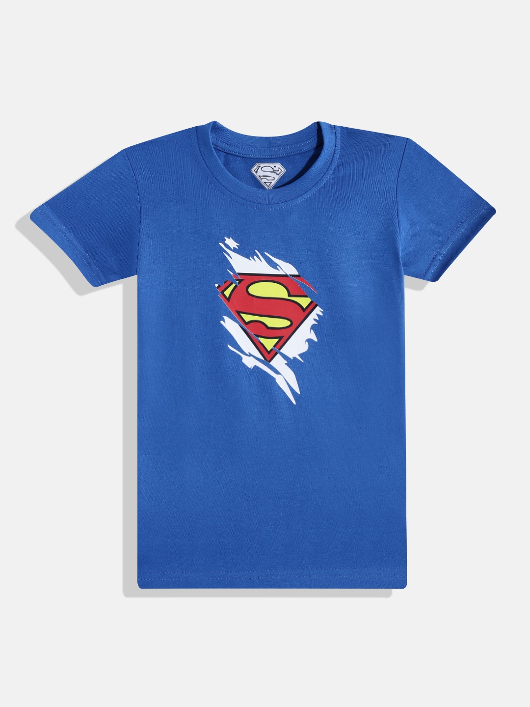 

Eteenz Boys Premium Cotton Superman Printed T-shirt, Blue