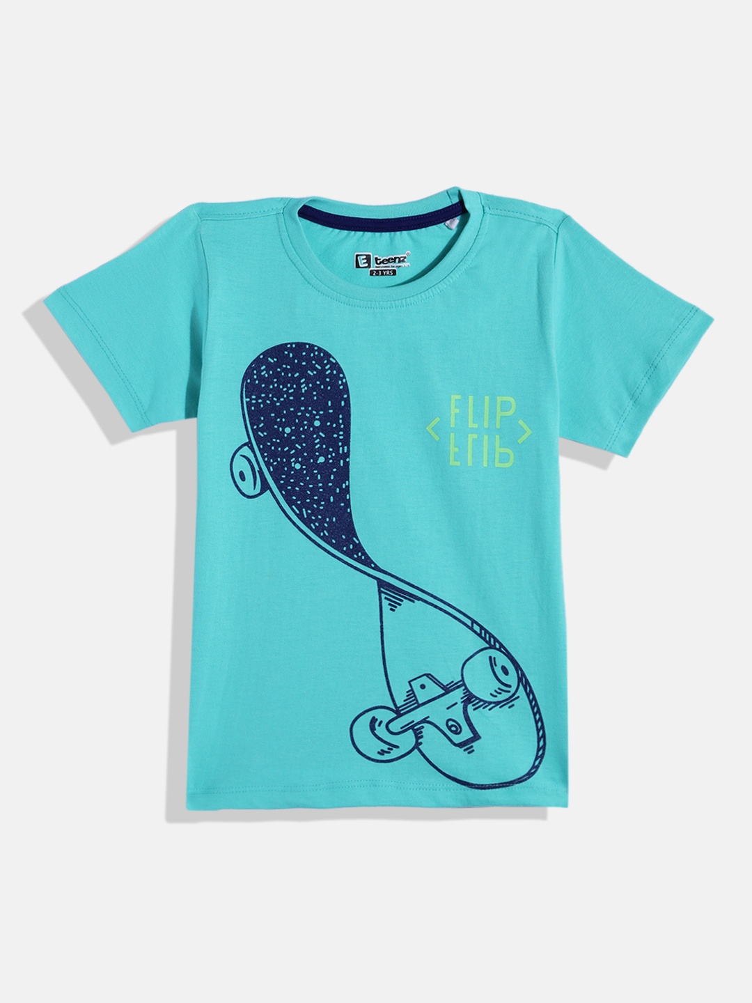 

Eteenz Boys Cotton Graphic Printed T-shirt, Blue