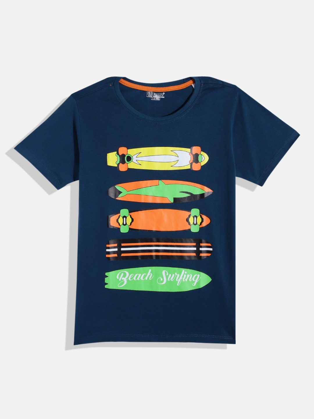 

Eteenz Boys Cotton Graphic Printed T-shirt, Teal