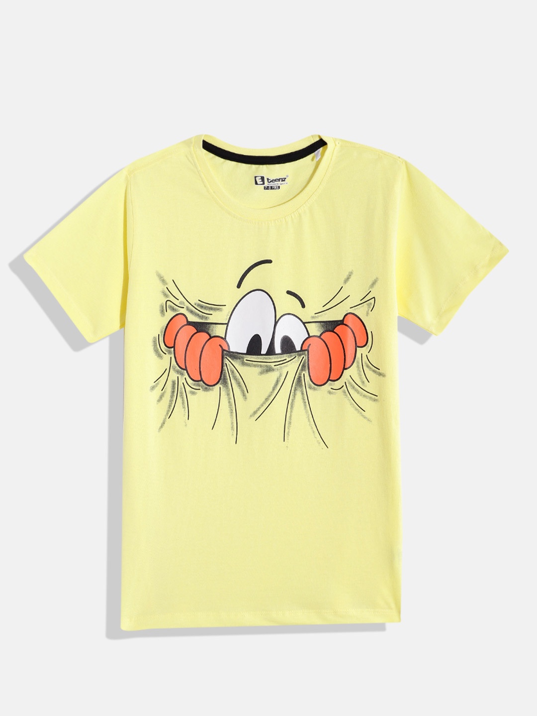 

Eteenz Boys Premium Cotton Graphic Printed T-shirt, Yellow