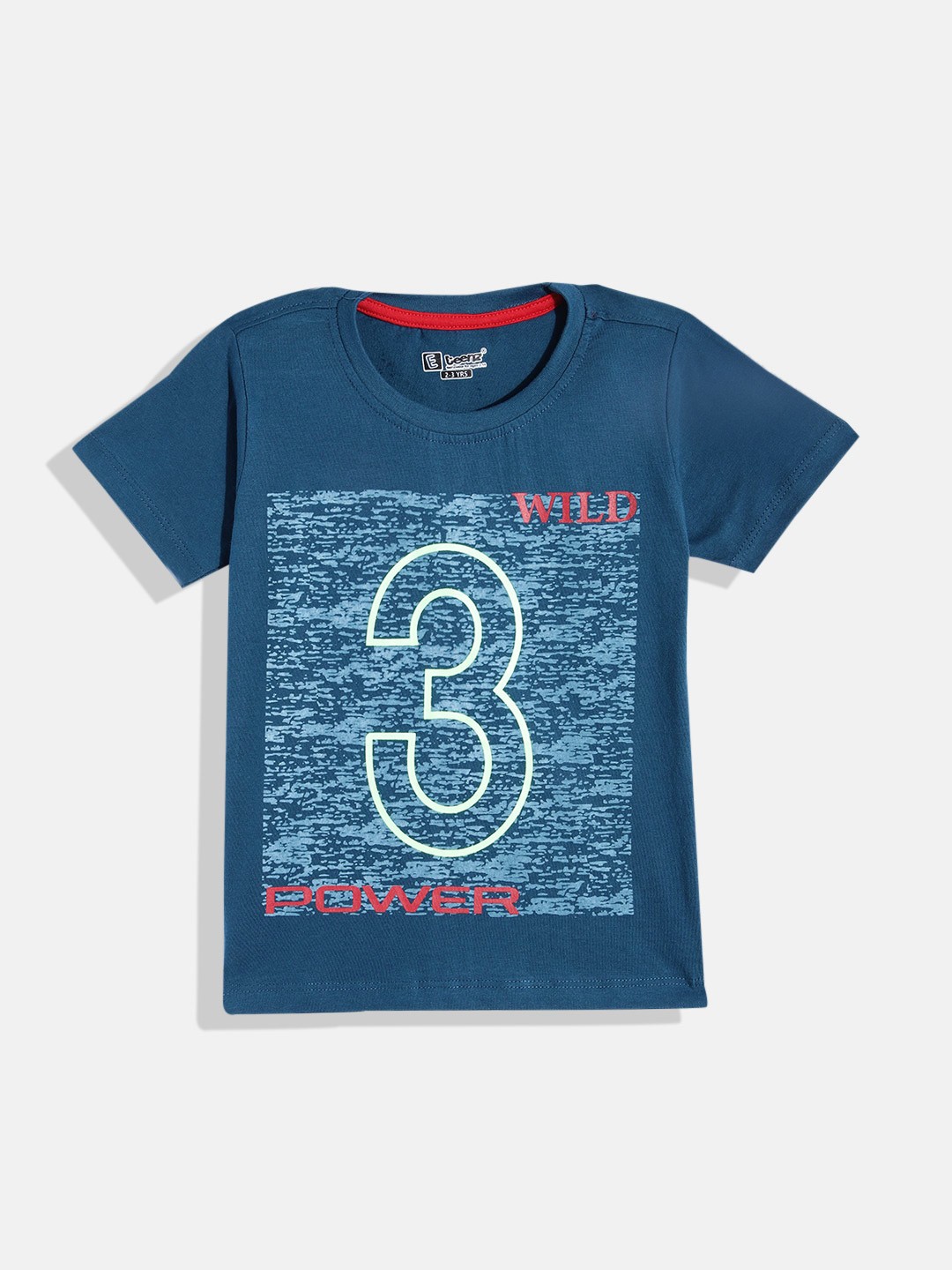 

Eteenz Boys Premium Cotton Typography Printed T-shirt, Teal