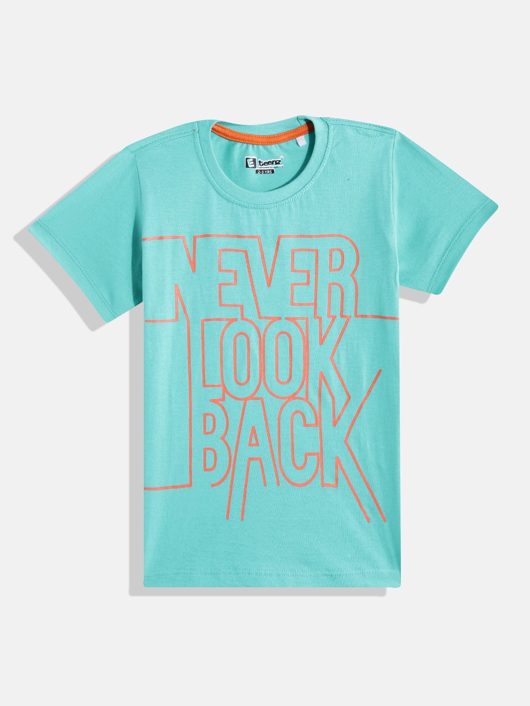 

Eteenz Boys Printed Premium Cotton T-shirt, Sea green
