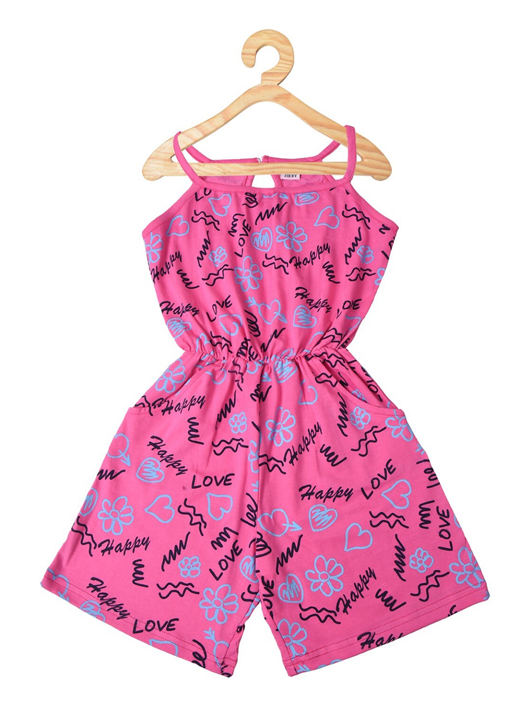 

POMY & JINNY Girls Printed Jumpsuit, Pink
