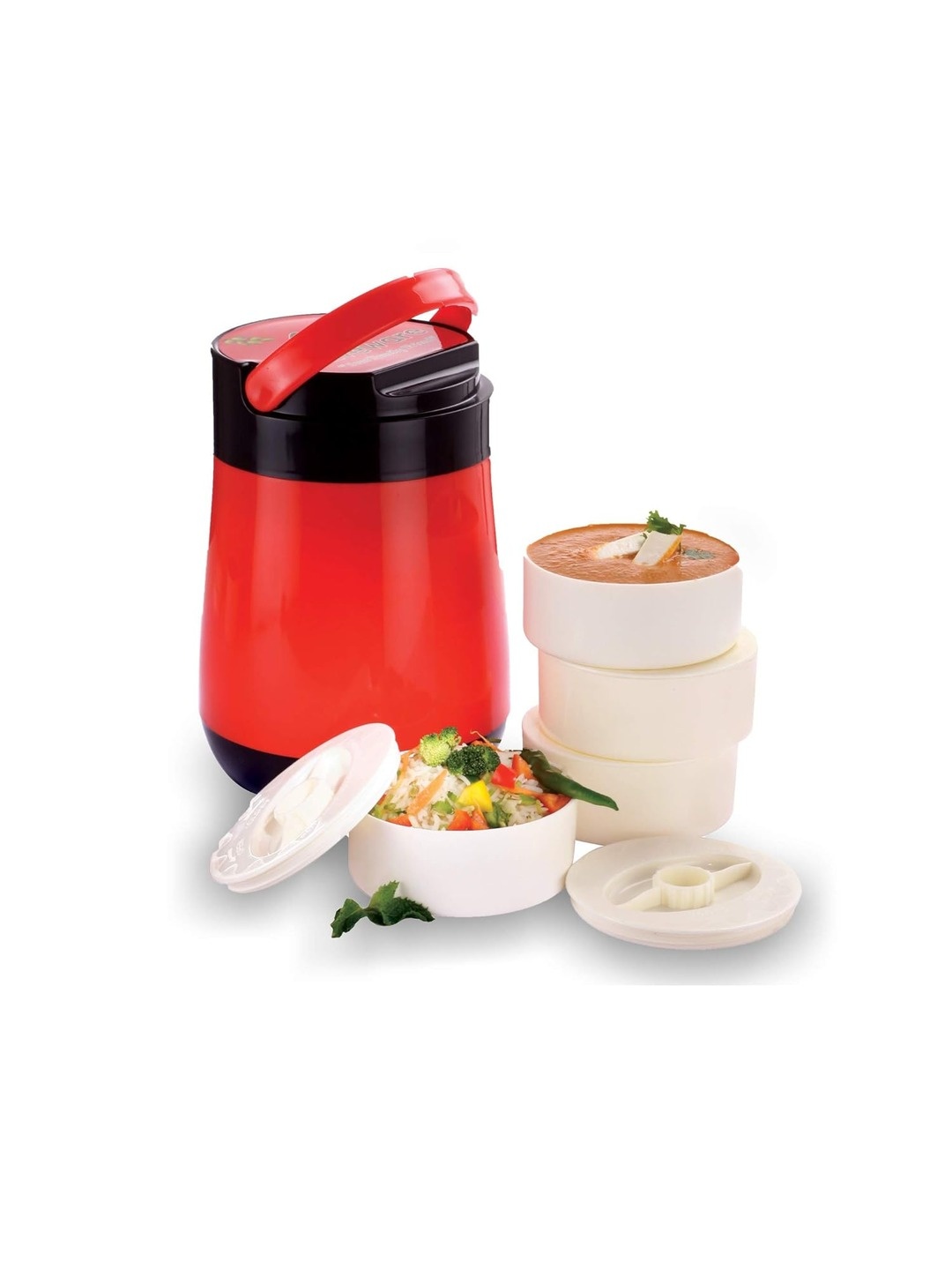 

SOPL-OLIVEWARE Red 4 Pieces Leak Proof Lunch Boxes