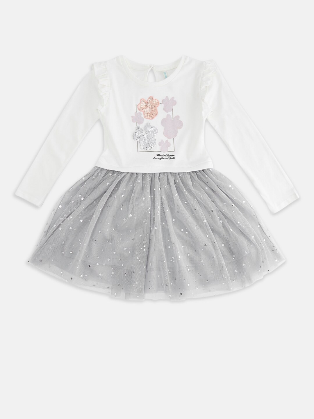 

Pantaloons Junior White Embellished Fit & Flare Dress
