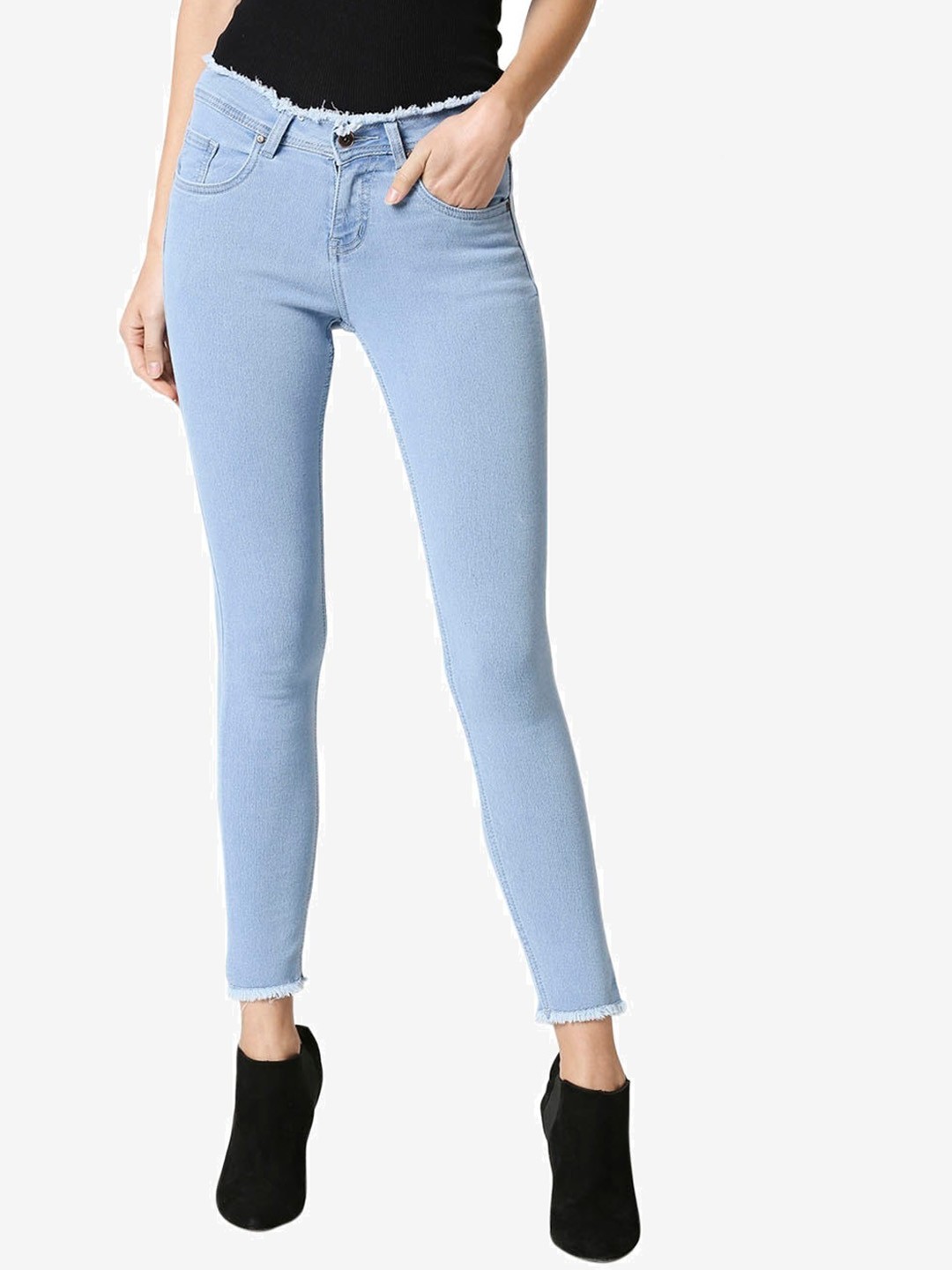 

High Star Women Slim Fit Stretchable Jeans, Blue