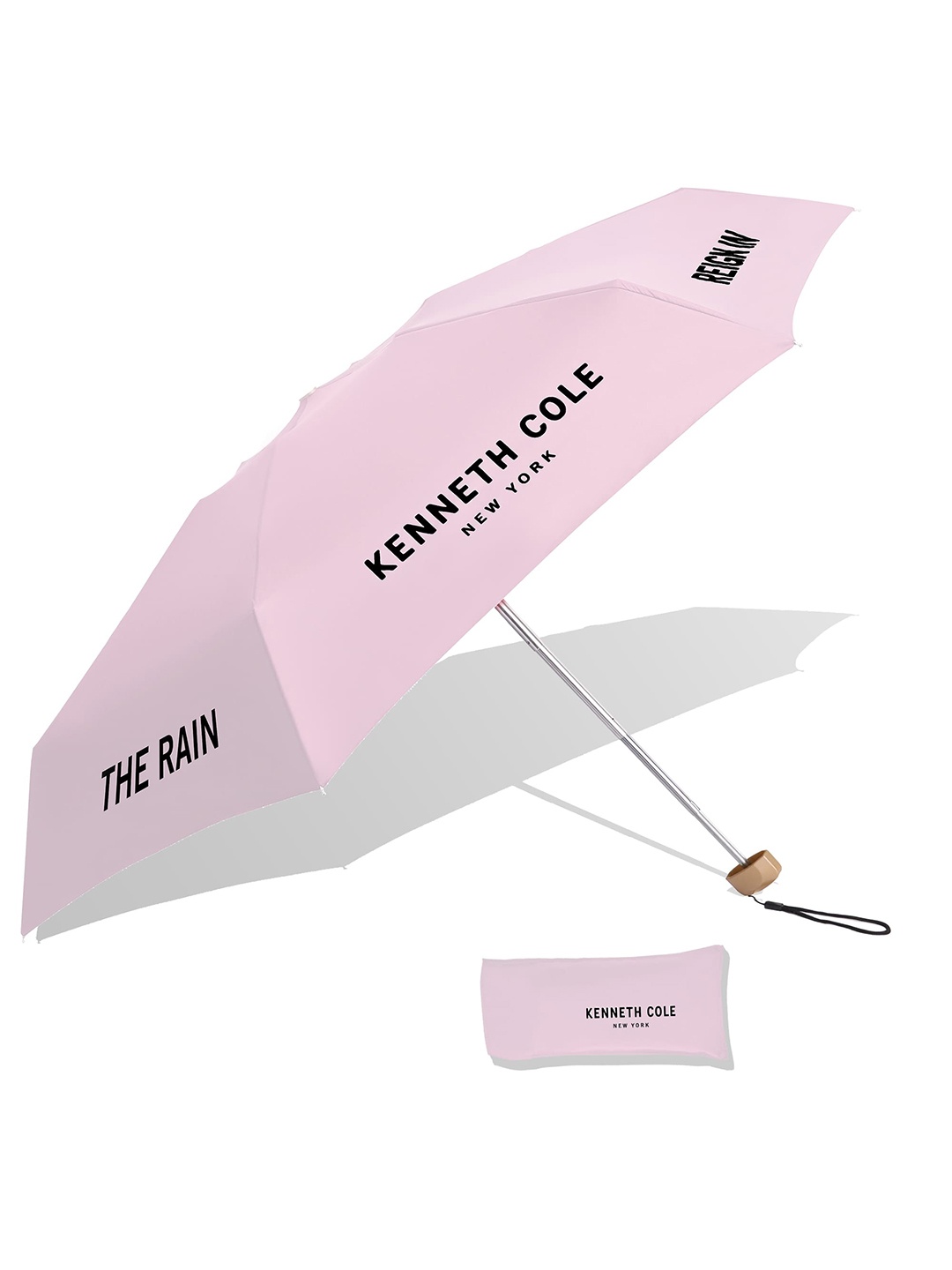 

Kenneth Cole Pink Solid 3-Fold Umbrella