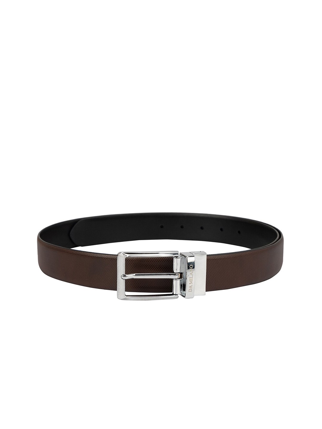 

Da Milano Men Leather Reversible Belt, Brown