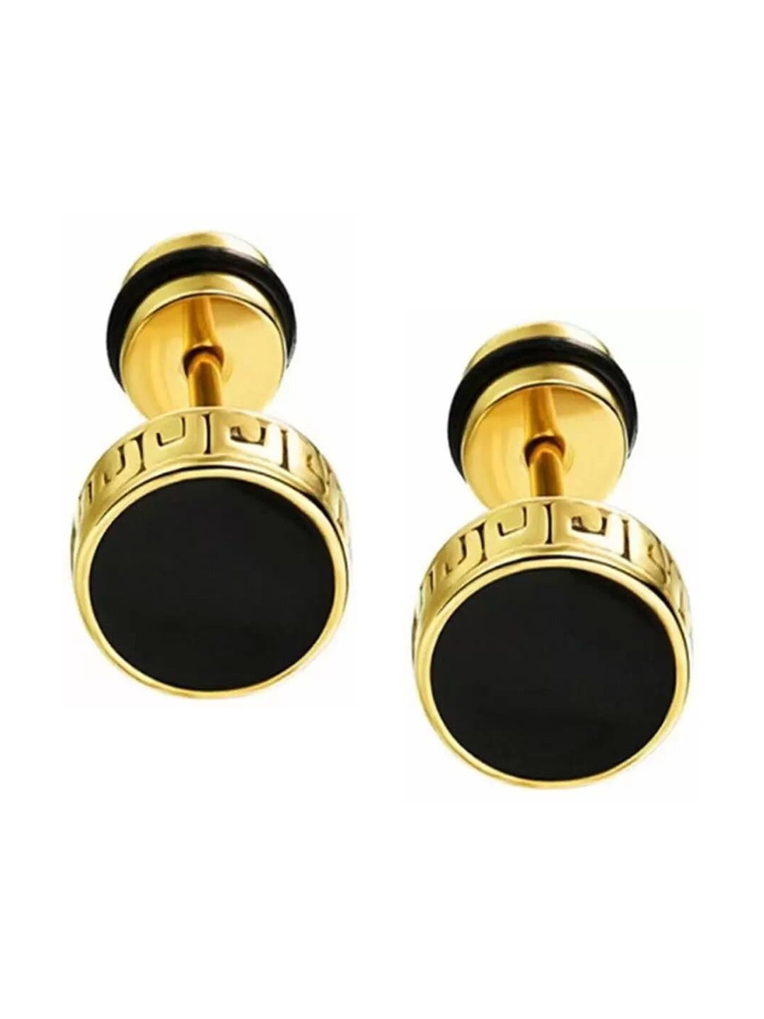 

RUHI COLLECTION Gold-Plated Contemporary Studs Earrings