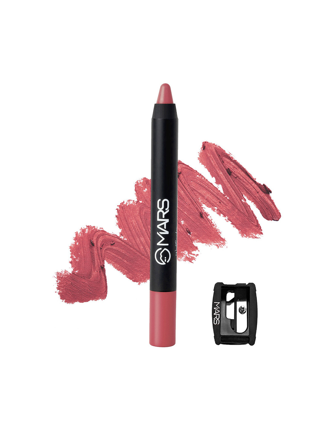 

MARS Won't Budge Won't Smudge Non Transfer Lip Crayon With Sharpner 3.8 g - I am Romantic, Pink