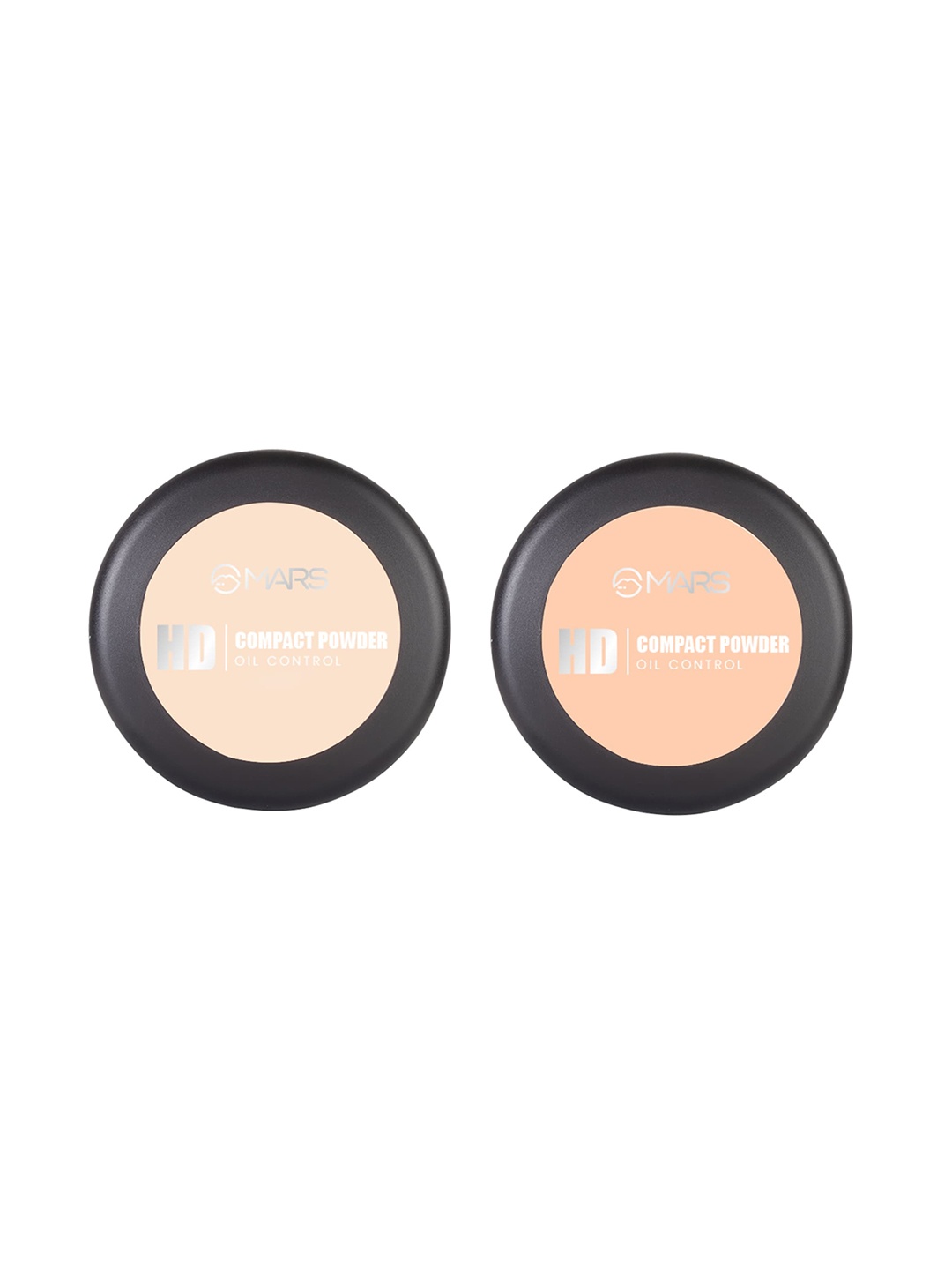 

MARS Ultra Fine Matte HD Oil Control Compact Powder - Butter Scotch 03 & Brown Sugar 04, Multi