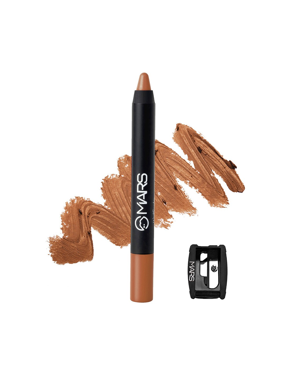 

MARS Smudgeproof Non Transfer Matte Finish Lip Crayon with Sharpener - No Boundaries 20, Brown