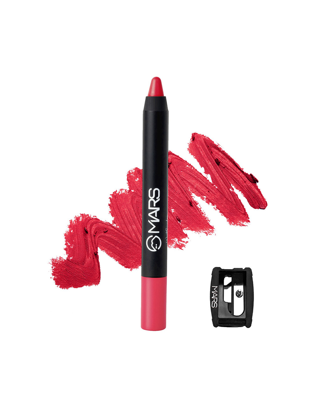 

MARS Won't Budge Won't Smudge Non Transfer Lip Crayon with Sharpener 3.5 g - I Am Wise 17, Red