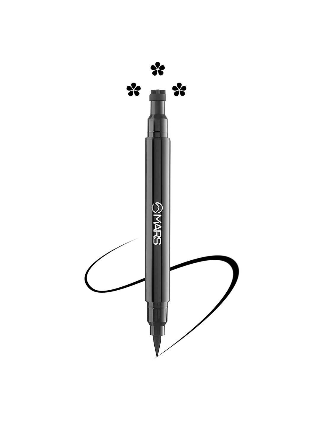 

MARS Magic Star Eyeliner With Flower Tattoo Stamp 7.5ml - 03, Black