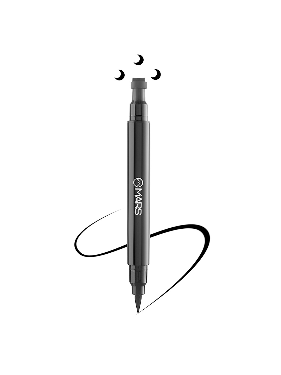 

MARS Magic Star Eyeliner With Moon Tattoo Stamp 7.5ml - 02, Black